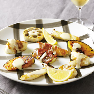 焼き野菜の白みそチーズソース 焼き野菜の白みそチーズソース