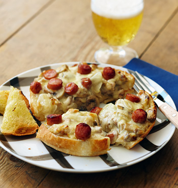 クリームチキンのグラタントースト 写真 クリームチキンのグラタントースト 写真