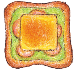 ゆでえびアボカド