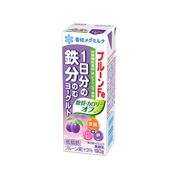 プルーンFe 1日分の鉄分 のむヨーグルト 糖質・カロリーオフ®