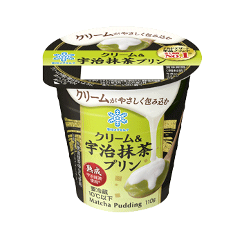 クリーム＆宇治抹茶プリン