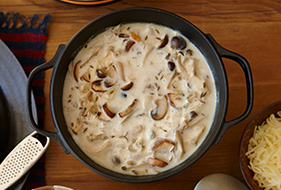 きのこのクリームスープ