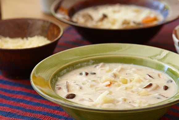 きのこのクリームスープ